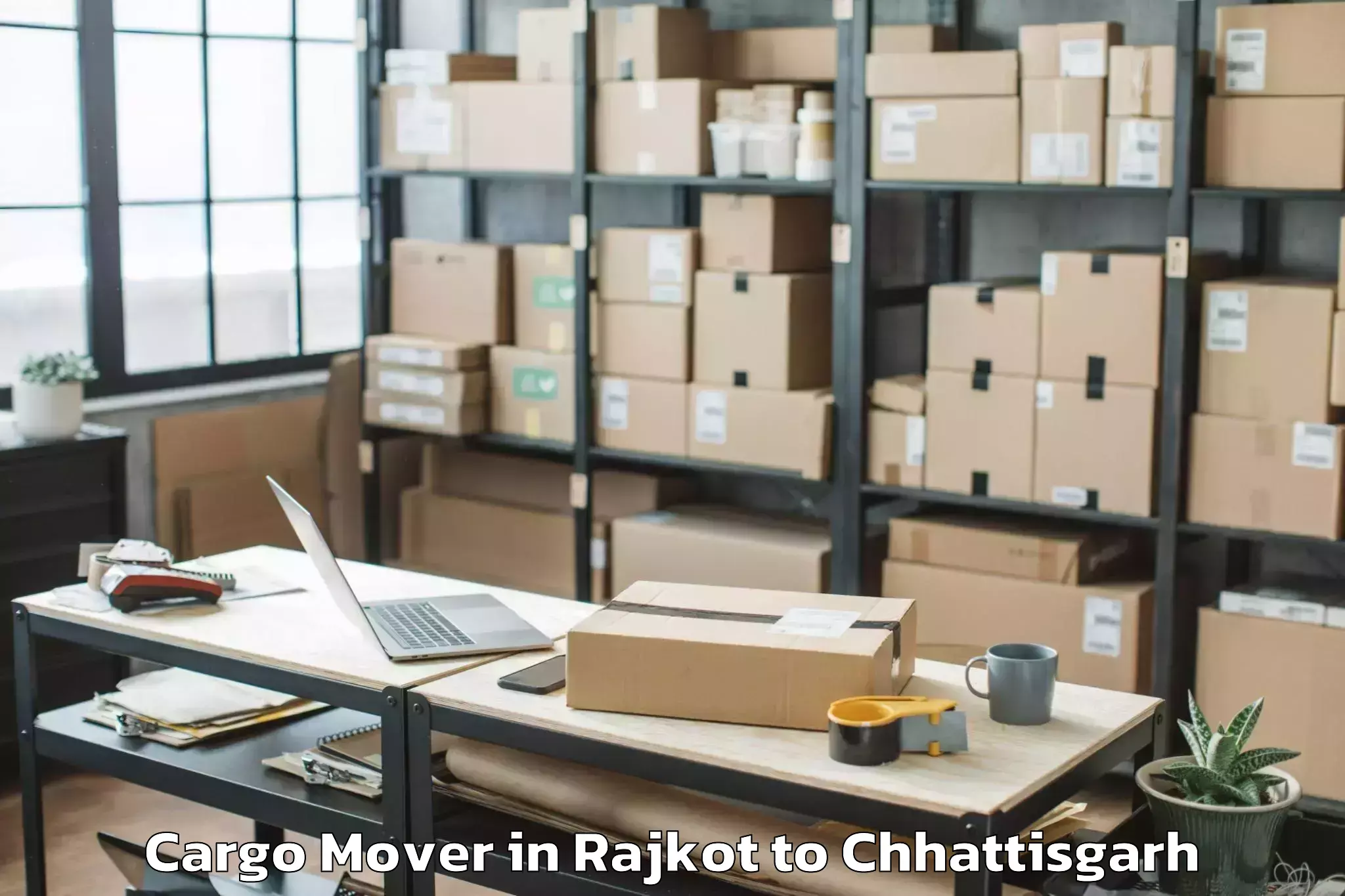 Book Rajkot to Mahasamund Cargo Mover